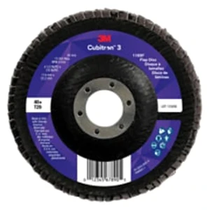 3M 7100380484 | Cubitron 3 4-1/2" Overall Diameter x 7/8" Overall Width x 40+ Grit 1169F Flap Disc - 10 Each/Case