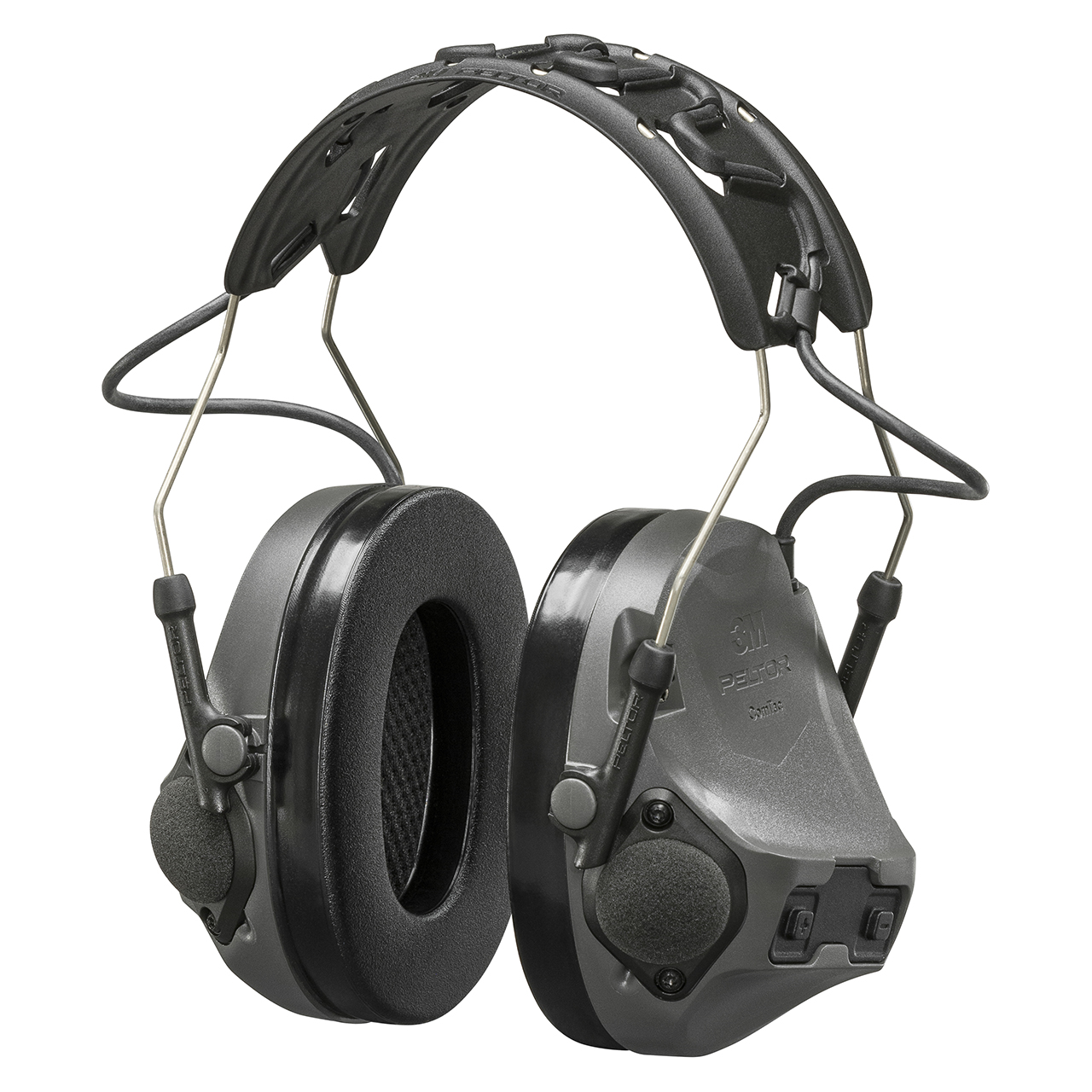 3M 7100328467 | PELTOR MT14H418A-09 GE ComTac VIII Headset - Charcoal Gray