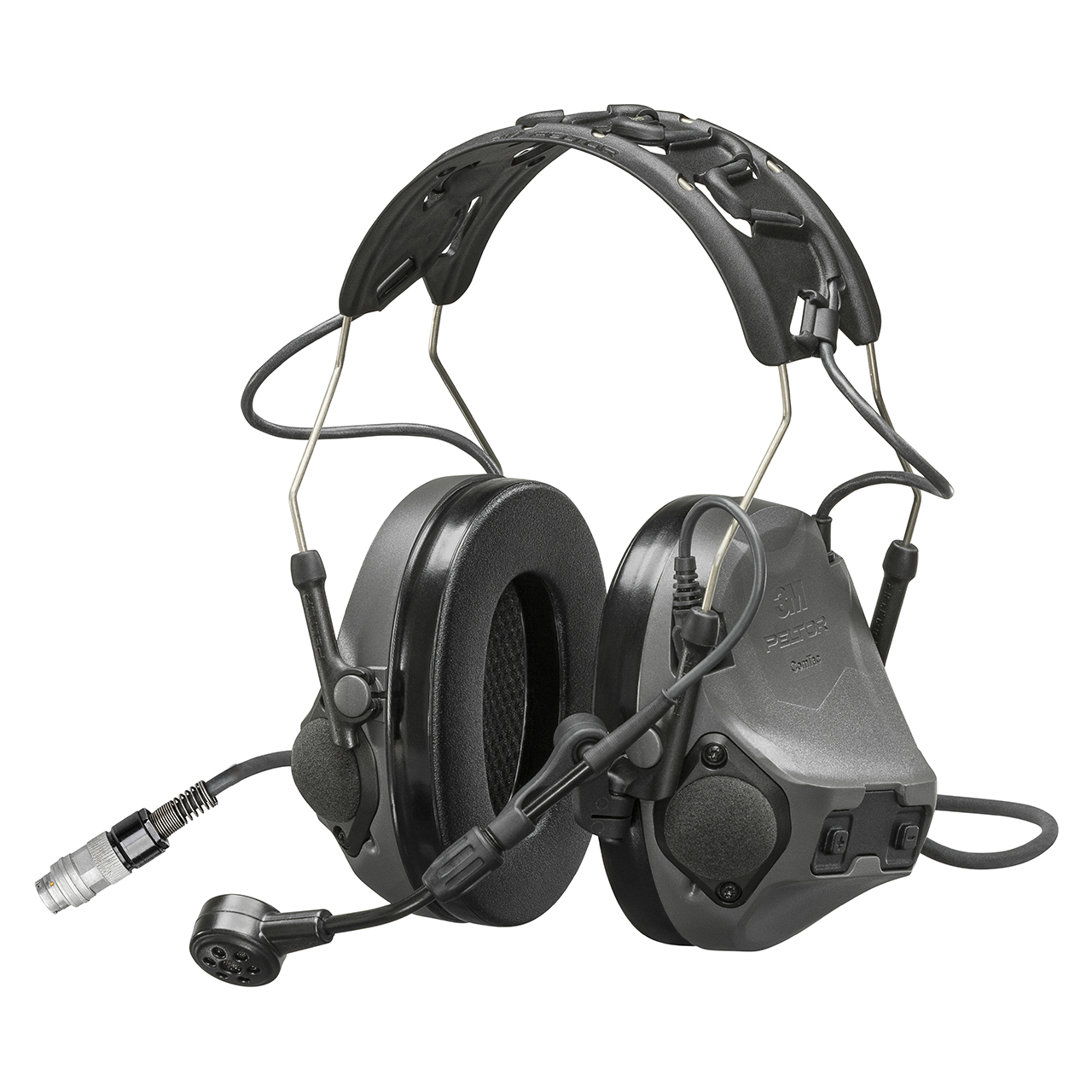 3M 7100328412 | PELTOR MT14H418A-109 GE ComTac VIII Headset - Charcoal Gray