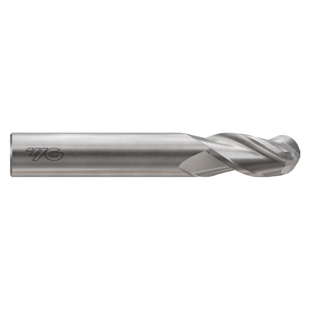 YG1 E5I58912 | 5/8" Diameter x 5/8" Shank x 2-1/2" LOC x 5" OAL x 5/16" Radius x 37 Degree Helix Angle 3 Flute Bright Coated Carbide E5I58 Ball Nose End Mill