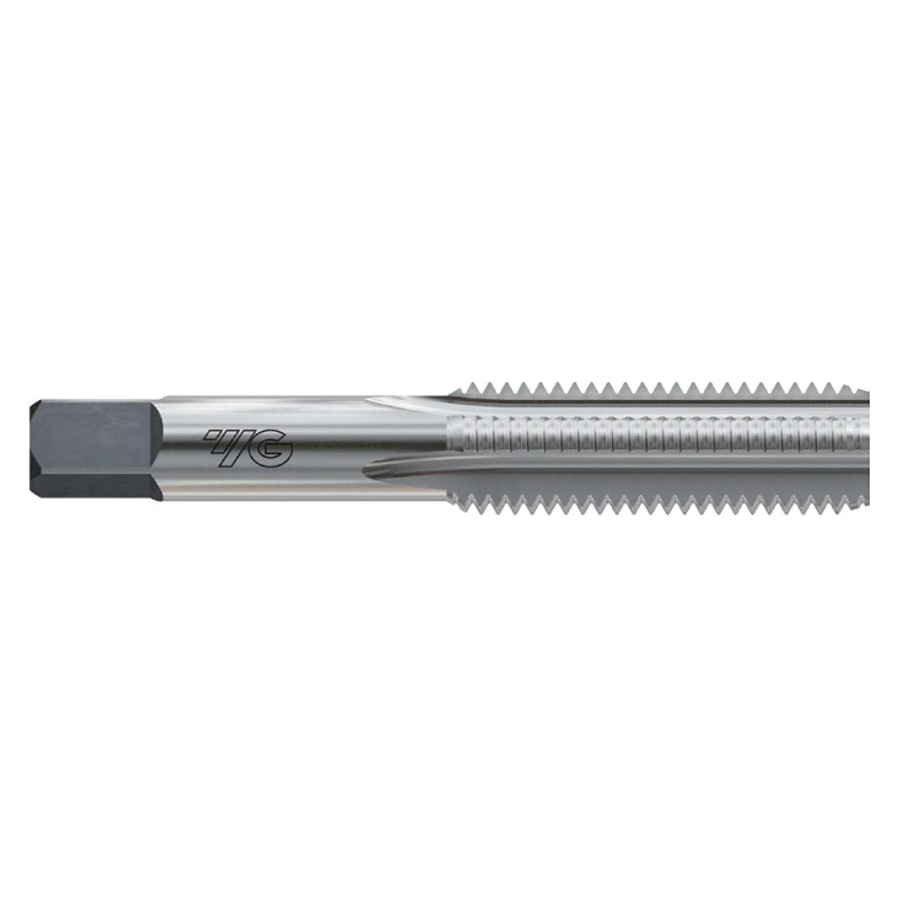 YG1 T7436202 | UNC #5 - 40 Size x 0.453" Thread Length x 0.168" Shank x 2.126" OAL H2 Plug Chamfer 2 Flute Bright Coated HSS T7436 Spiral Point STI Tap