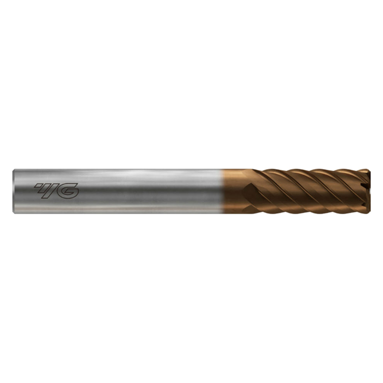 YG1 HPK18902 | 12.00mm Diameter x 12.00mm Shank x 30.00mm LOC x 100.00mm OAL x 1.00mm Radius x 45 Degree Helix Angle 6 Flute C-Coated Carbide HPK18 Corner Radius End Mill