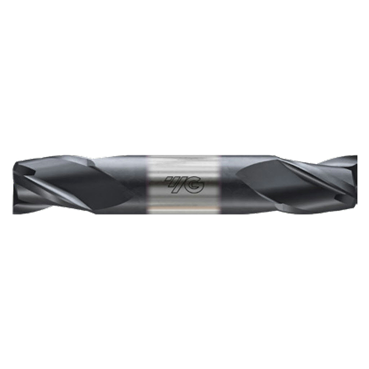YG1 E5H82014 | 7/32" Diameter x 1/4" Shank x 1/2" LOC x 2-1/2" OAL x 30 Degree Helix Angle 3 Flute Bright Coated Carbide E5H82 Double Ended Square End Mill