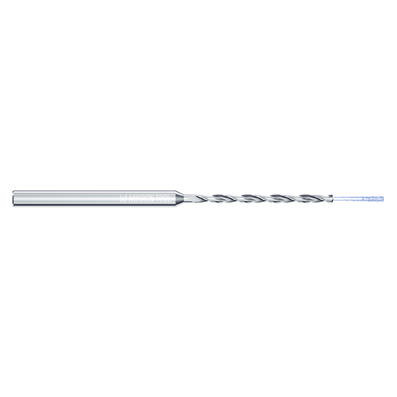 Mikron Tool 2.CD.150245.CA | CrazyDrill Cool 0.75 - 6.00mm Diameter Range x 4.00mm Shank x 36.75mm LOC x 86.50mm OAL 2 Flute Uncoated Pilot Drill