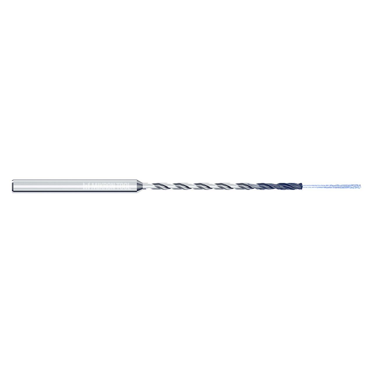 Mikron Tool 2.CD.200265.XL | CrazyDrill Cool XL 1.00 - 6.00mm Diameter Range x 4.00mm Shank x 53.00mm LOC x 100.00mm OAL 2 Flute eXedur SL Coated Pilot Drill