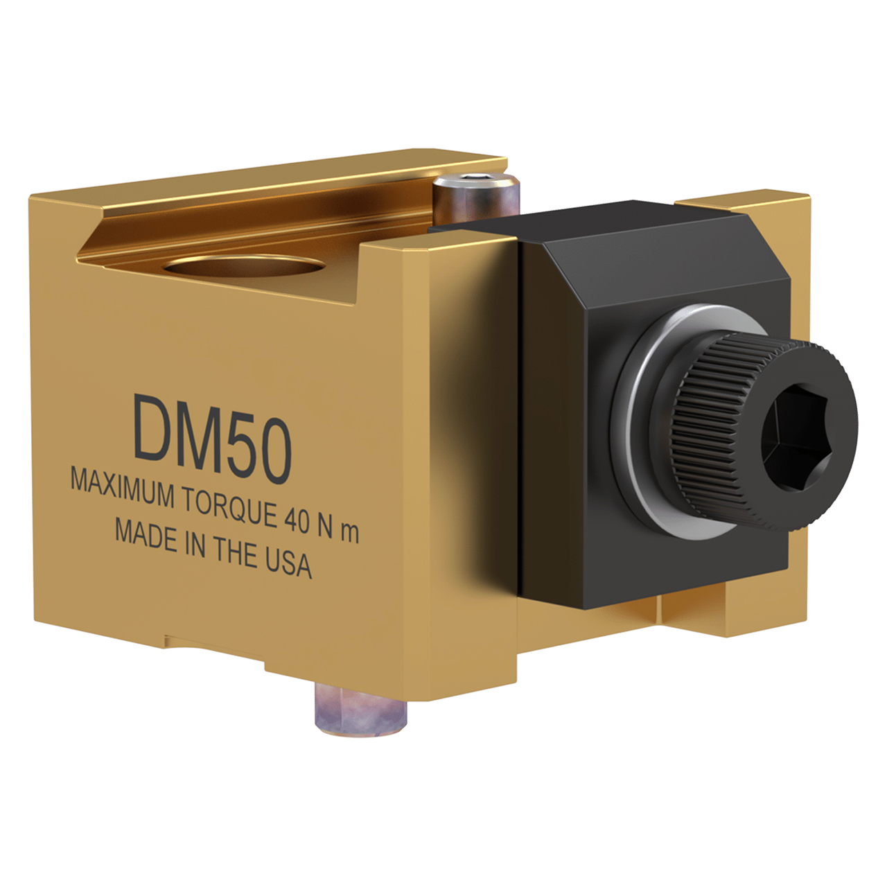 5th Axis DM50 | 50.00mm x 50.00mm x 38.00mm Size x 5.08mm Depth Steel 4100 Large Dovetail Fixture