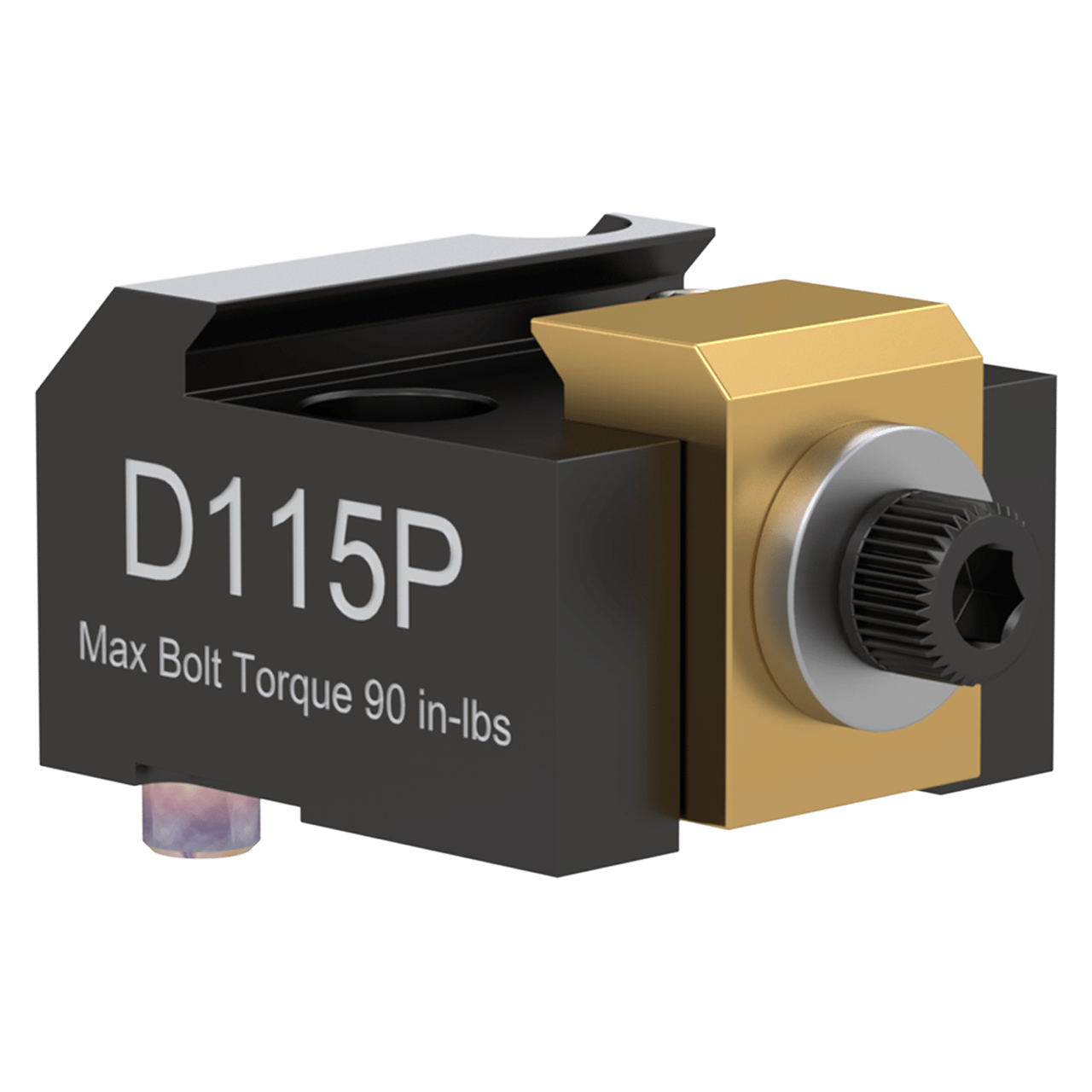5th Axis D115P | 1.600 x 2.500 x 1.500 Size x 4100 series steel Medium Picatinny Dovetail Fixture