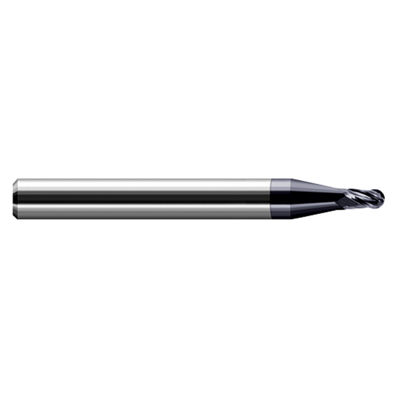 Harvey Tool 24552-C3 | 0.052" Cutter Diameter x 0.078" LOC x 1/8" Shank x 1-1/2" OAL 4 Flute C3 Coated Carbide Miniature Ball End Mill