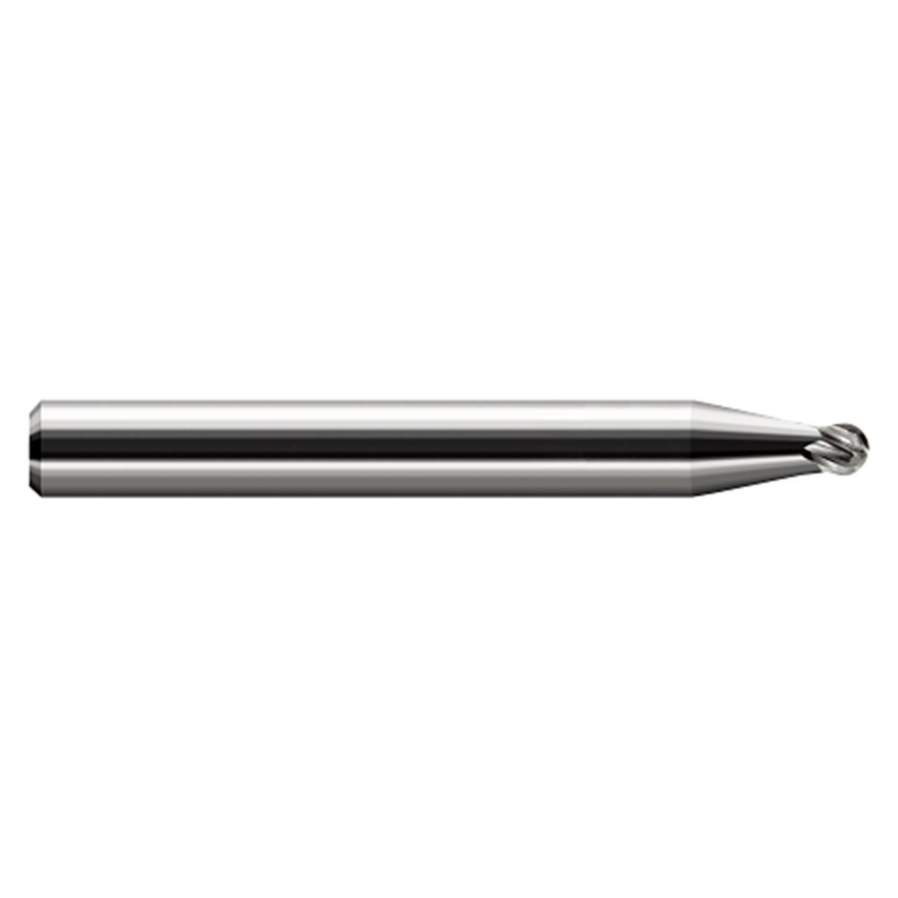 Harvey Tool 679531 | 0.031" Cutter Diameter x 0.025" LOC x 1/8" Shank x 1-1/2" OAL 3 Flute Uncoated Carbide Miniature Ball End Mill