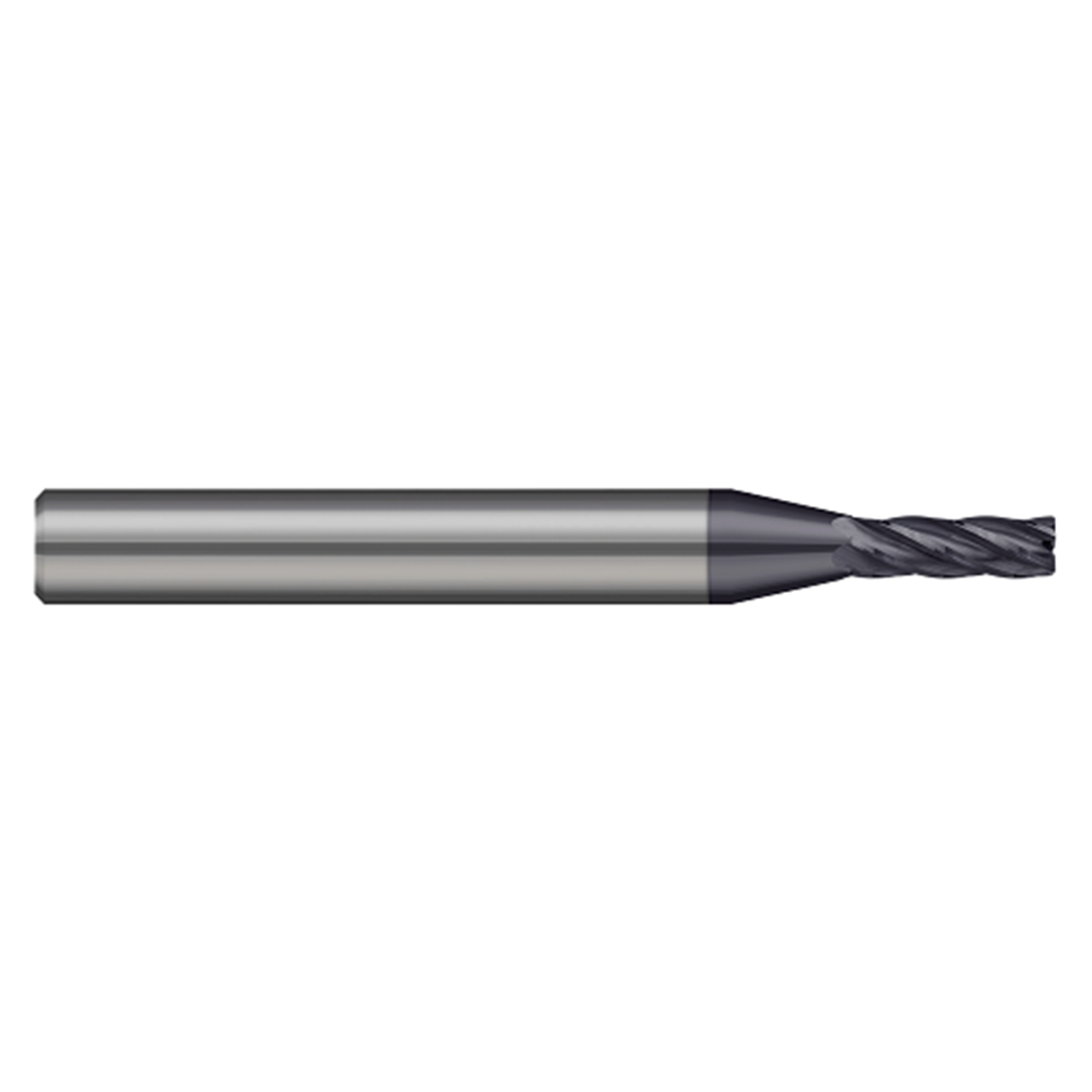 Harvey Tool 720145-C3 | 0.045" Cutter Diameter x 1/8" Shank x 0.135" LOC x 1-1/2" OAL x 0.005" Radius 5 Flute C3 Coated Carbide Miniature Corner Radius End Mill