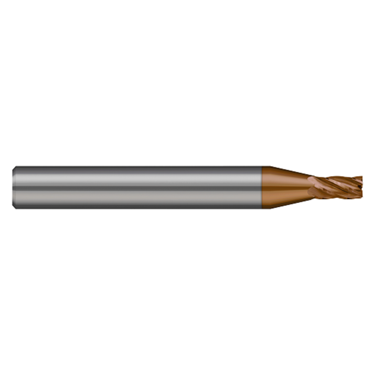 Harvey Tool 739455-C10 | 0.055" Cutter Diameter x 0.083" LOC x 1/8" Shank x 1-1/2" OAL 5 Flutes C10 Coated Carbide Miniature Square End Mill