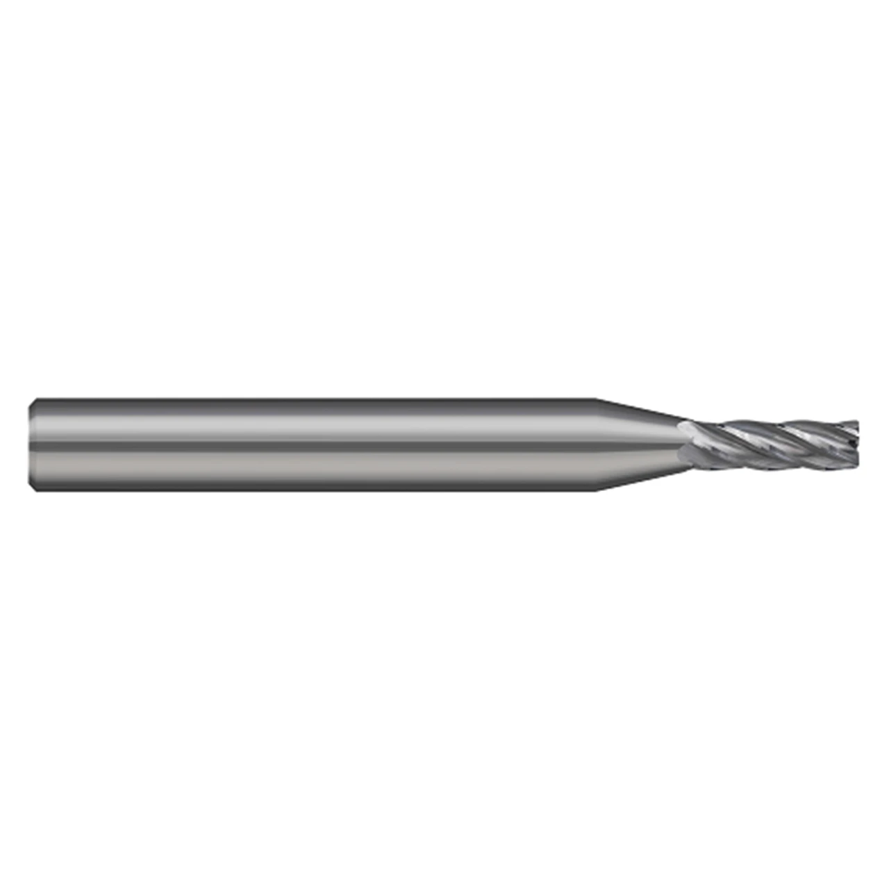 Harvey Tool 720115 | 0.015" Cutter Diameter x 1/8" Shank x 0.045" LOC x 1-1/2" OAL x 0.005" Radius 5 Flute Uncoated Carbide Miniature Corner Radius End Mill