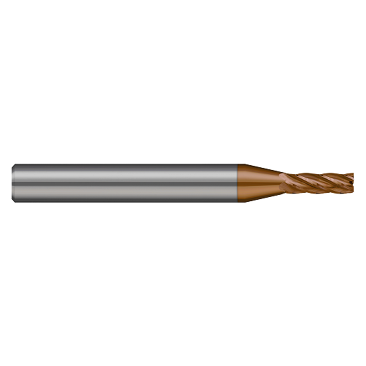 Harvey Tool 742031-C10 | 0.031" Cutter Diameter x 0.093" LOC x 1/8" Shank x 1-1/2" OAL 5 Flutes C10 Coated Carbide Miniature Square End Mill