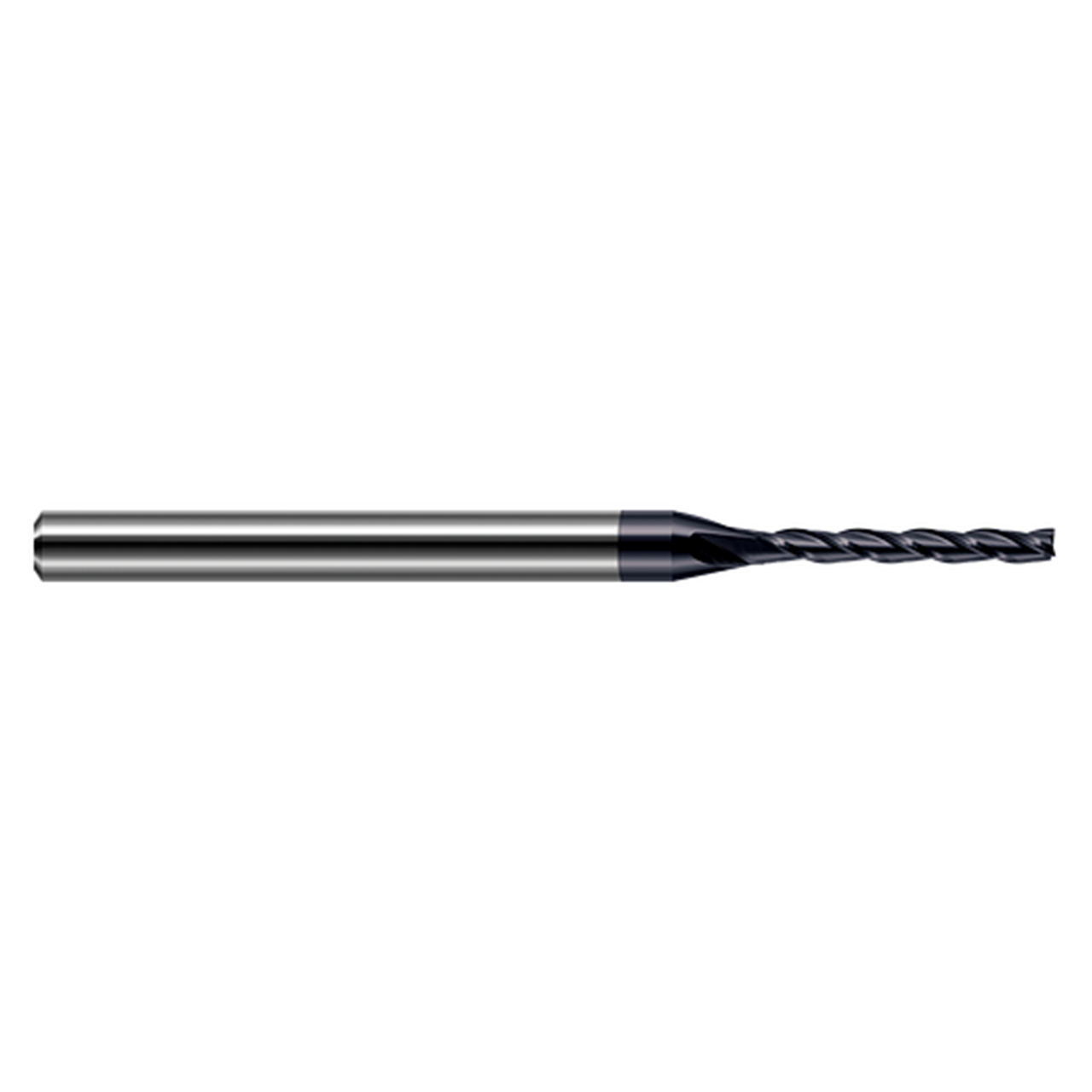 Harvey Tool 810320-C3 | 0.020" Cutter Diameter x 0.140" LOC x 1/8" Shank x 2-1/2" OAL 4 Flutes C3 Coated Carbide Miniature Square End Mill