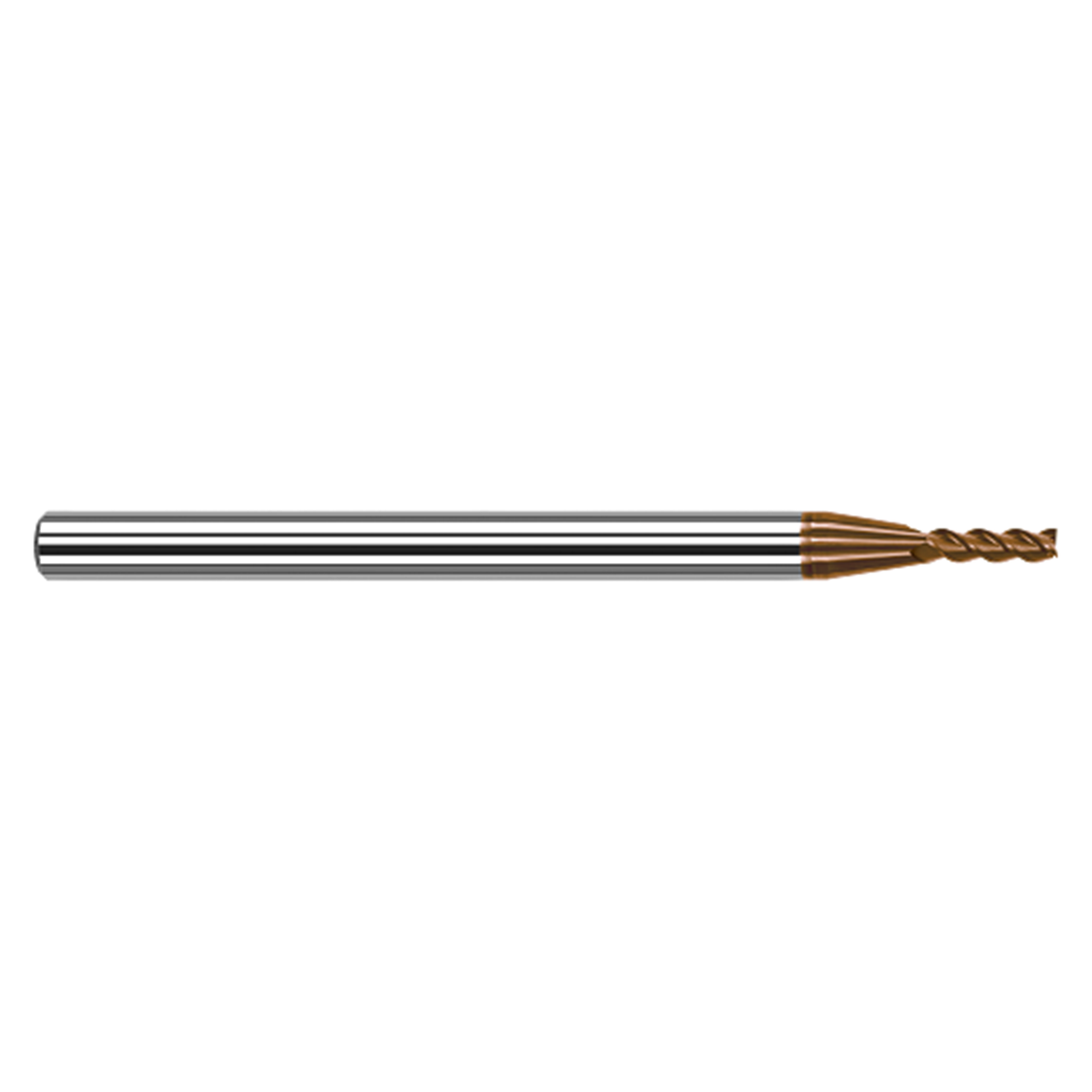 Harvey Tool 967112-C10 | 0.188" Cutter Diameter x 0.562" LOC x 3/16" Shank x 2" OAL 4 Flutes C10 Coated Carbide Square End Mill