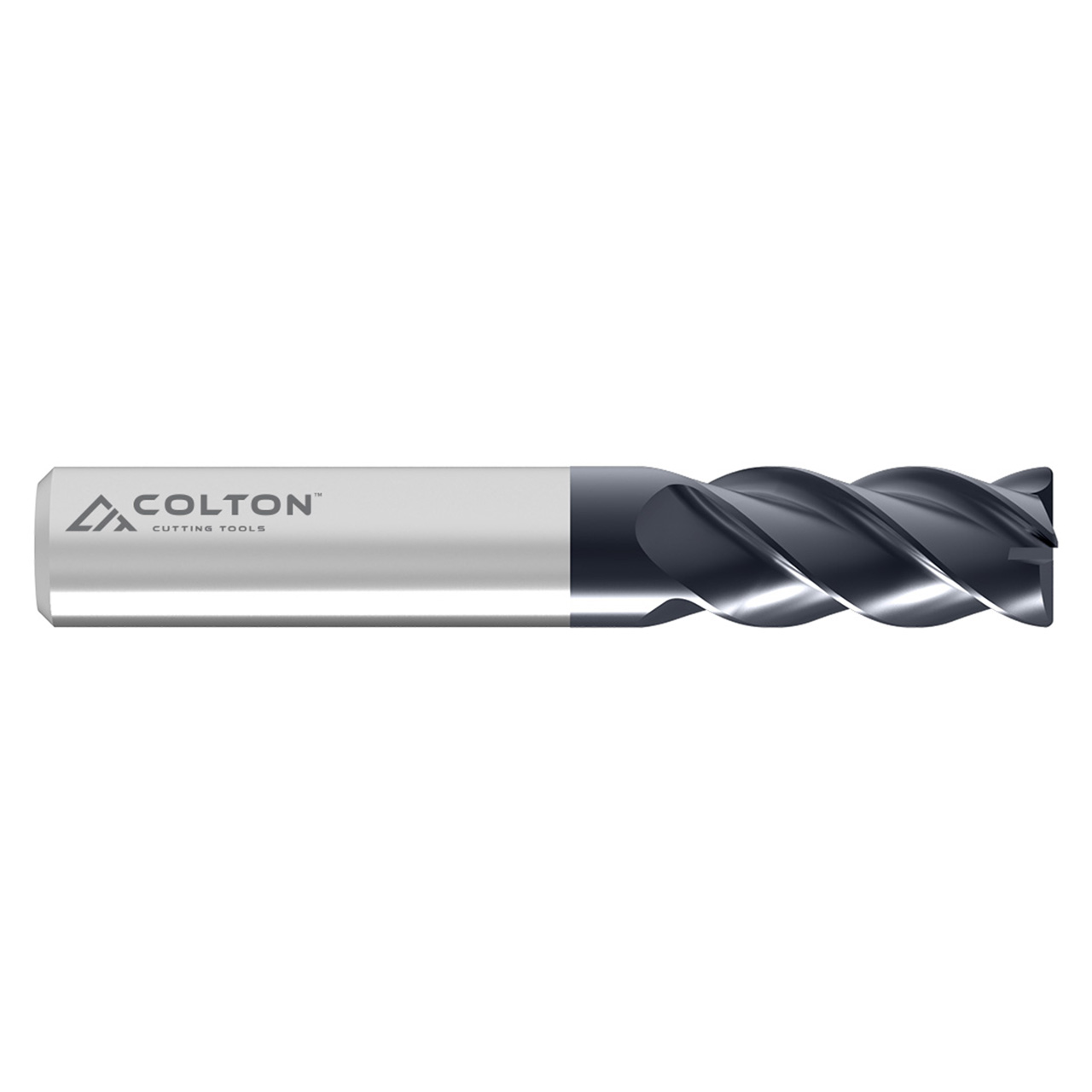Colton Industrial Tools 63073 | 1/4" Diameter x 1/4" Shank x 3/4" LOC x 2-1/2" OAL x 0.015" Radius 4 Flute AlTiN Coated Carbide Corner Radius End Mill