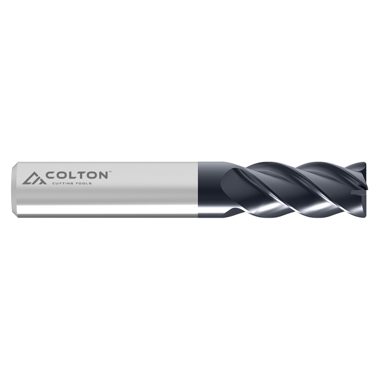 Colton Industrial Tools 63094 | 1/2" Diameter x 1/2" Shank x 1" LOC x 3" OAL x 0.020" Radius 4 Flute AlTiN Coated Carbide Corner Radius End Mill