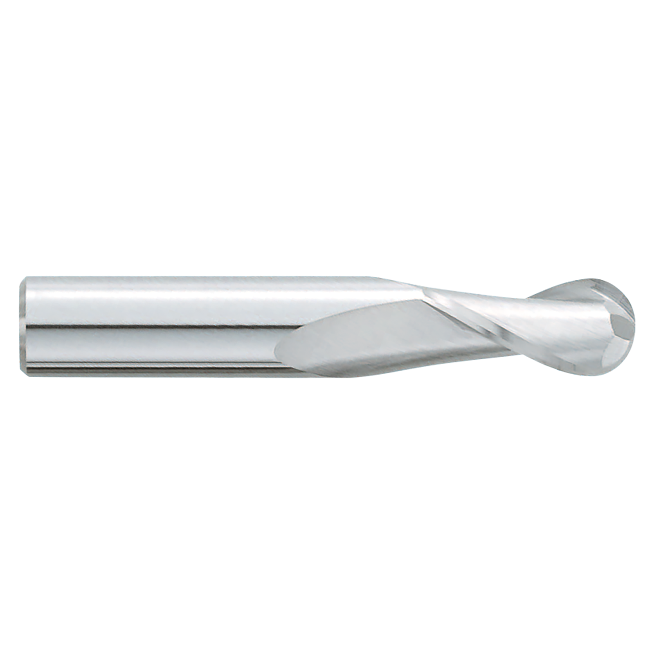 Garr Tool 03660 | 12.00mm Diameter x 12.000" Shank x 19.00mm LOC x 65.00mm OAL x 30 Degree Helix Angle 2 Flute Ball End Mill