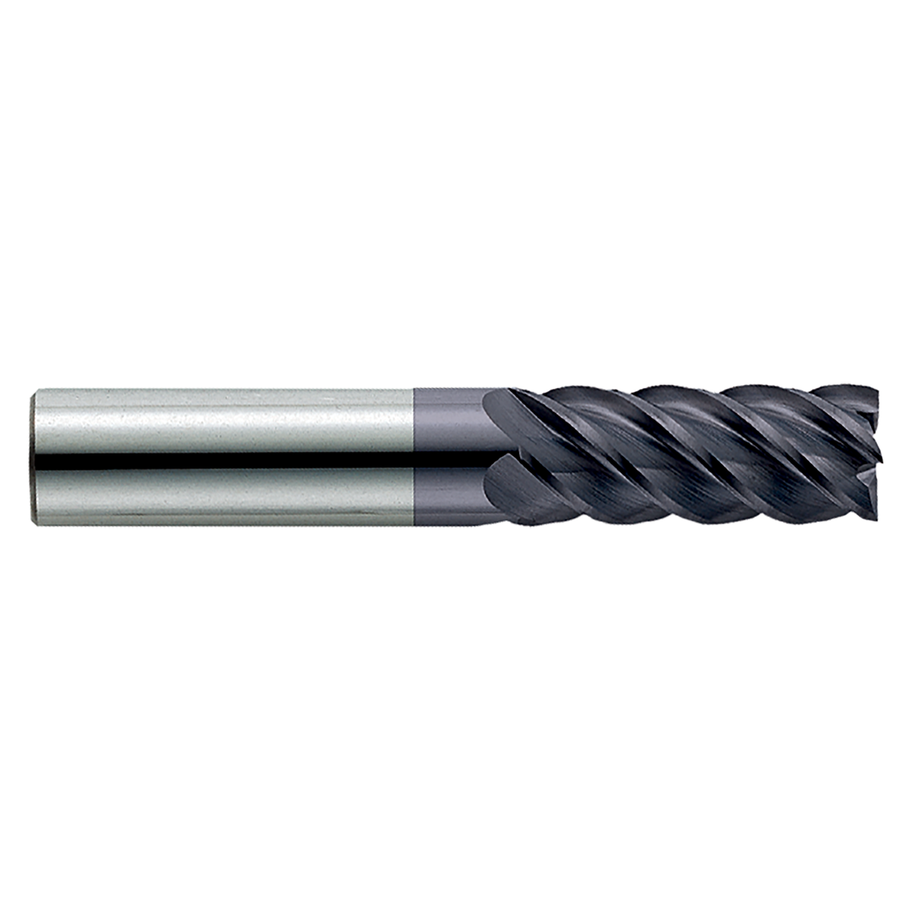 Garr Tool 40507 | 12.00mm Diameter x 12.000" Shank x 16.00mm LOC x 65.00mm OAL x 45 Degree Helix Angle 5 Flute ALTIN Coated Square End Mill