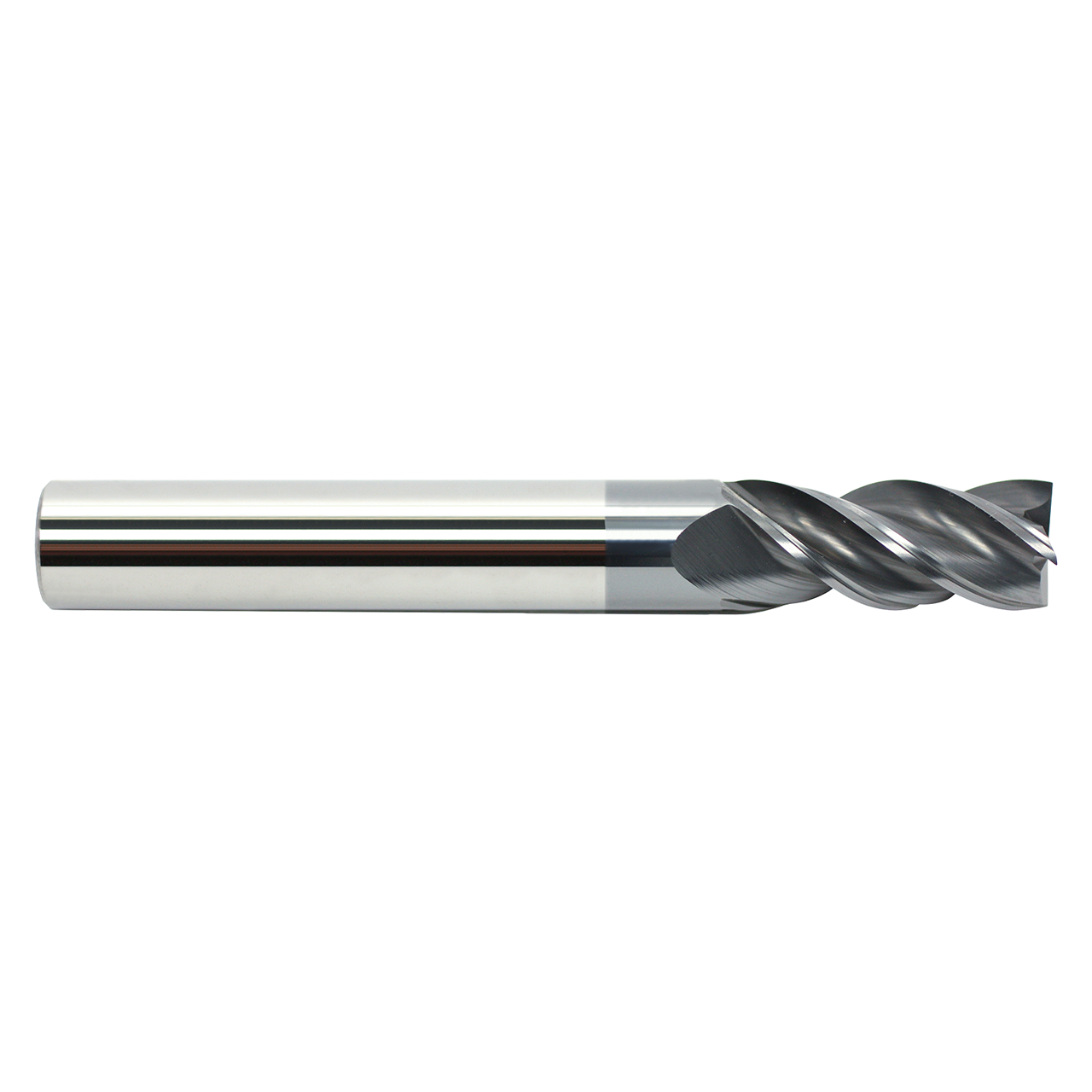 Garr Tool 50450 | 12.00mm Diameter x 12.000" Shank x 26.00mm LOC x 75.00mm OAL x 35 Degree Helix Angle 4 Flute ALCRN Coated Square End Mill