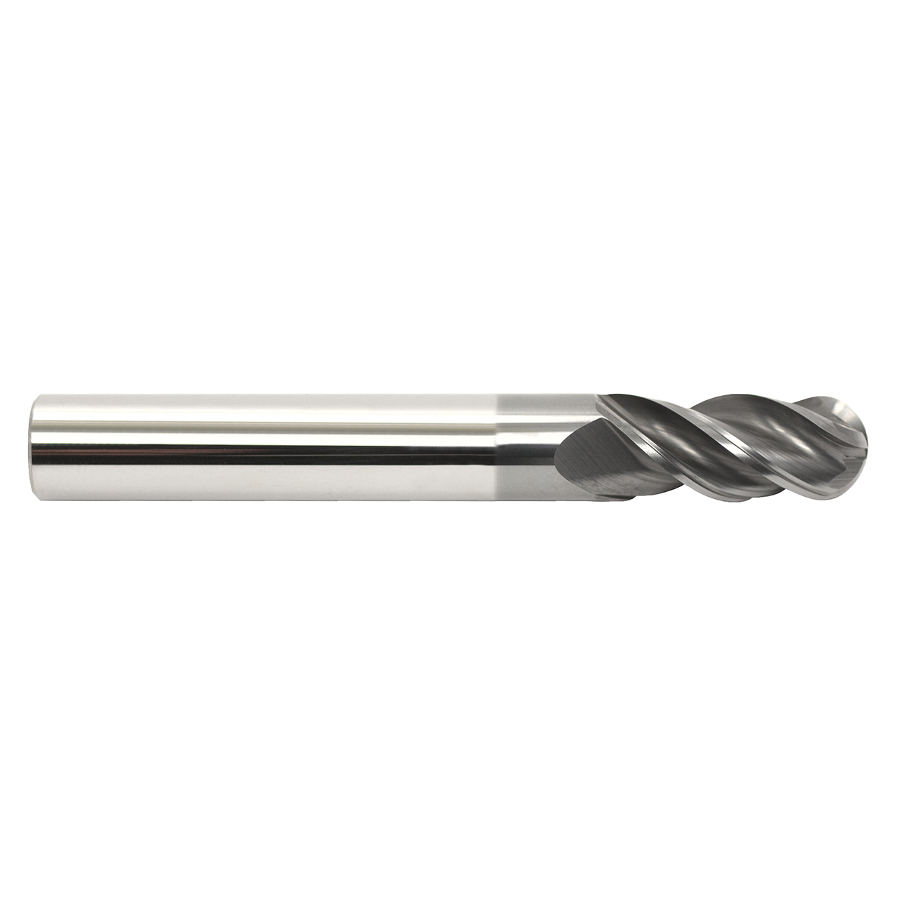 Garr Tool 50470 | 12.00mm Diameter x 12.000" Shank x 26.00mm LOC x 75.00mm OAL x 35 Degree Helix Angle 4 Flute Ball End Mill