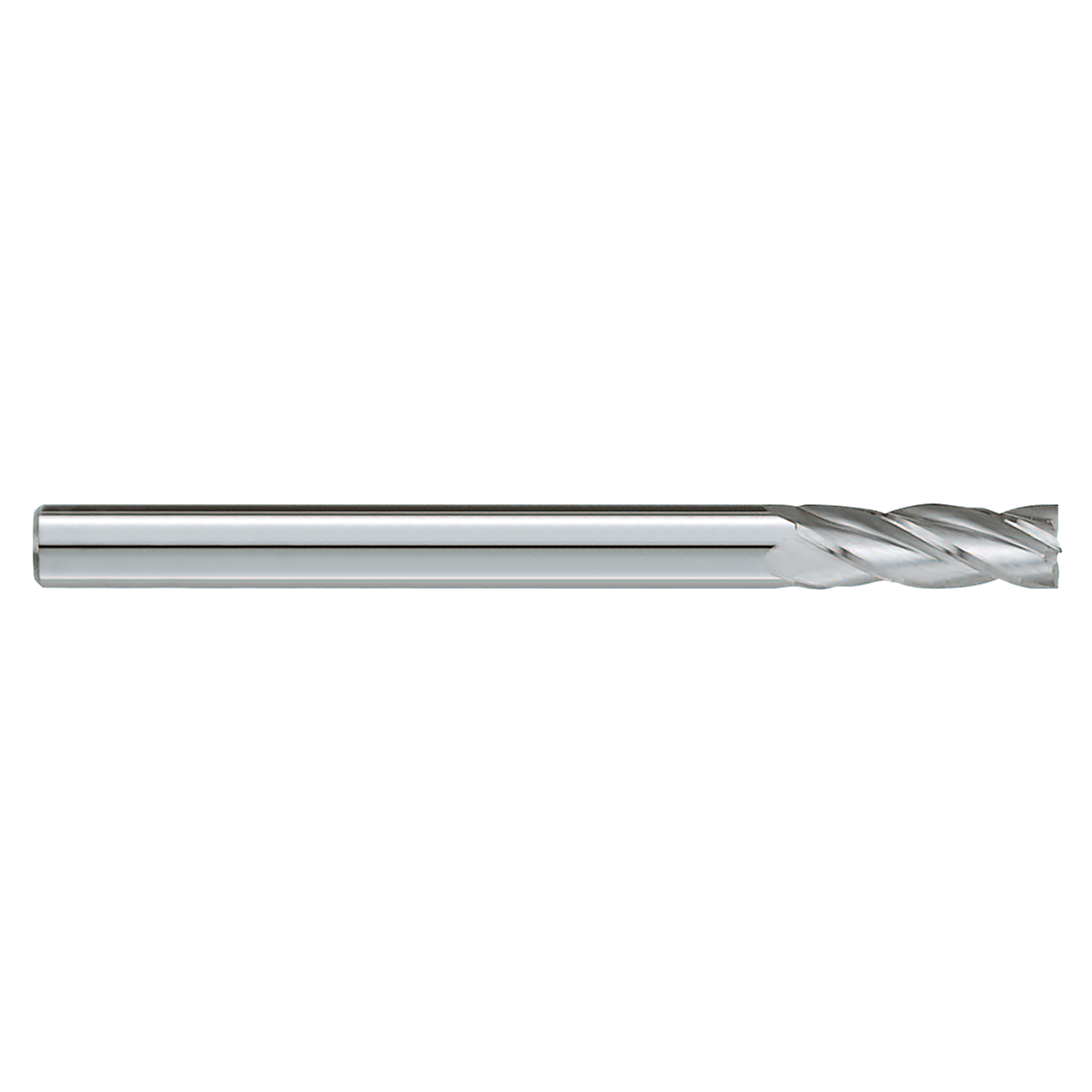 Garr Tool 94230 | 12.00mm Diameter x 12.000" Shank x 25.00mm LOC x 100.00mm OAL x 30 Degree Helix Angle 4 Flute Square End Mill