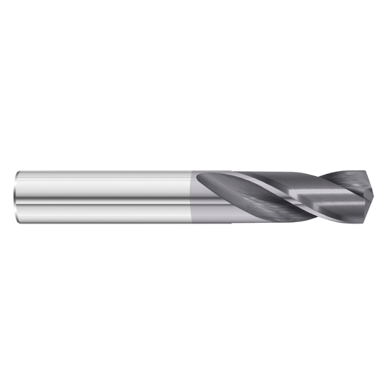 Fullerton Tool 13323 | 9mm Solid Carbide FC7 Screw Machine Length Drill