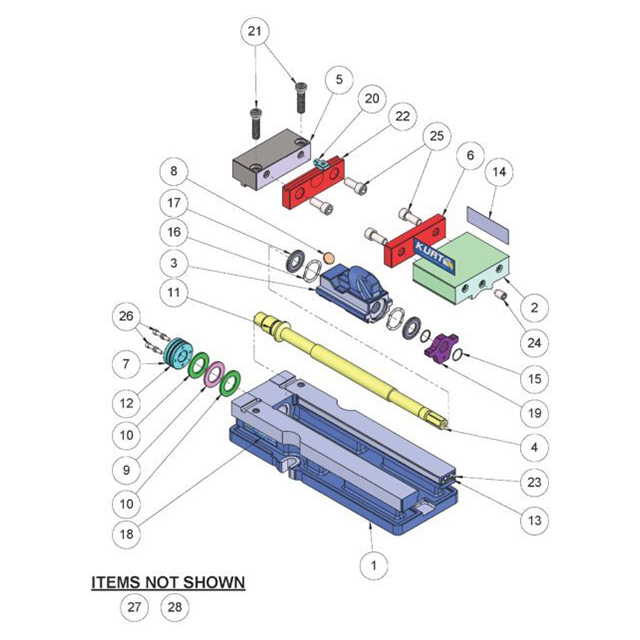 Kurt DX6 Replacement Parts