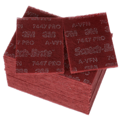 Box of 3M Scotch-Brite™ General Purpose Hand Pad, 9x6 Scuff Pad, RED –