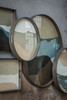 Slate Wabi Sabi Glass Tray 24"