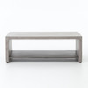 Concrete Boss Coffee Table with Metal Shelf