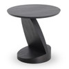 Teak Bau Black Round Side Table