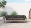 Charlotte Outdoor 3 PC Sectional-Natural
