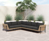 Charlotte Outdoor 6 PC Sectional-Natural