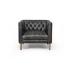 Devon Leather Chair - NW Ebony