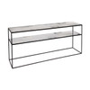 Bronze Copper Sofa Console - 2 Shelves
