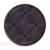 Midnight Linear Squares Glass Tray 19"