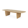 Hannah Rounded Rectangular Coffee Table Light Oak