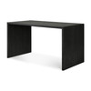 Oak U Black Desk