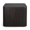 Mahogany Roller Max Dark Brown Square Side Table