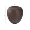 River Stone Round Outdoor End Table - Various Colors 