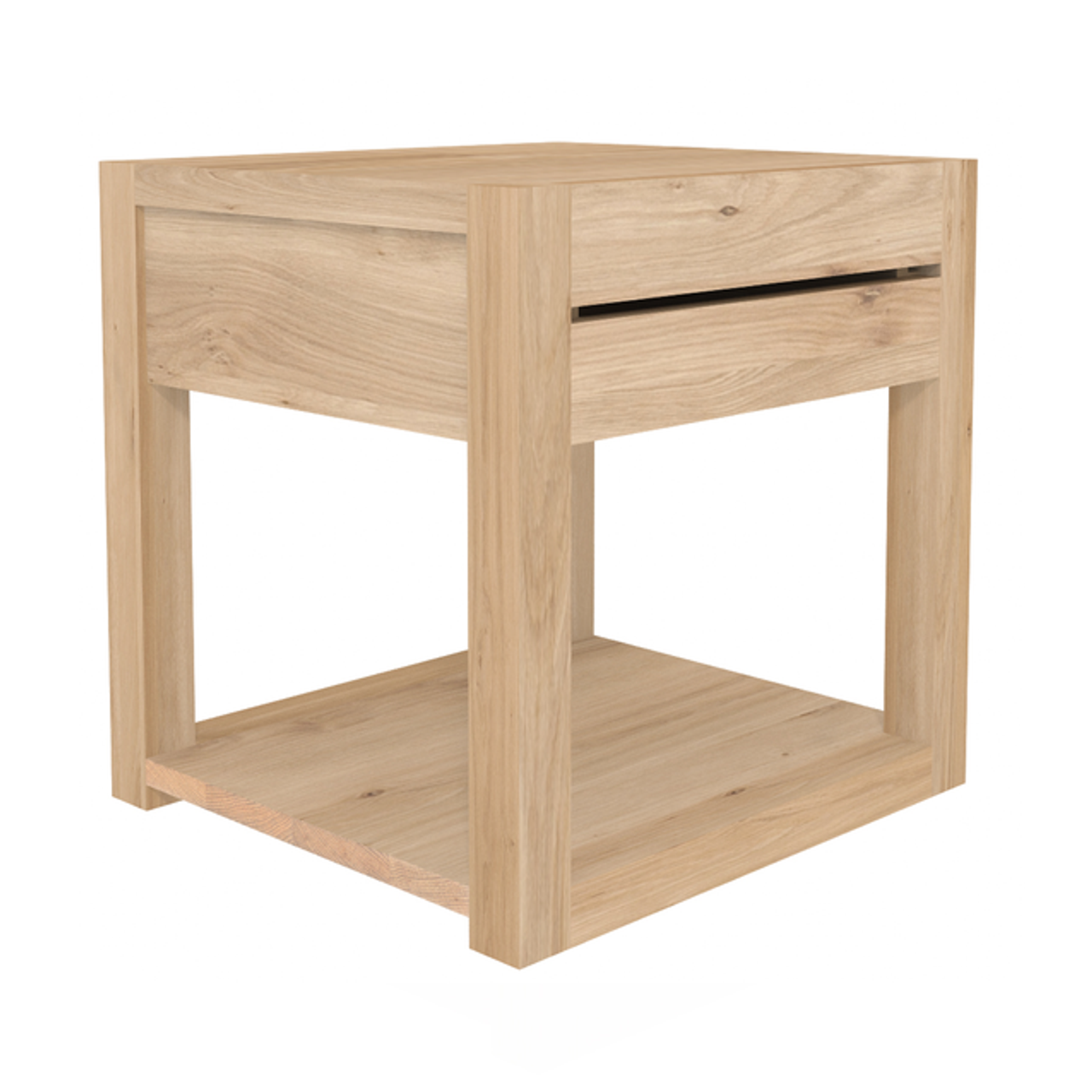 Oak Azure Bedside Table Modern Nightstand