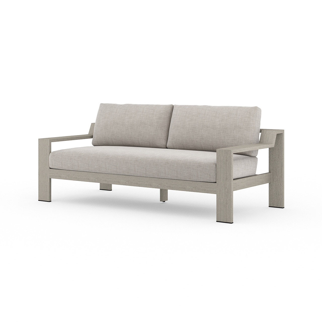 Hope Ranch Teak Outdoor Sofas - Weathered Grey
