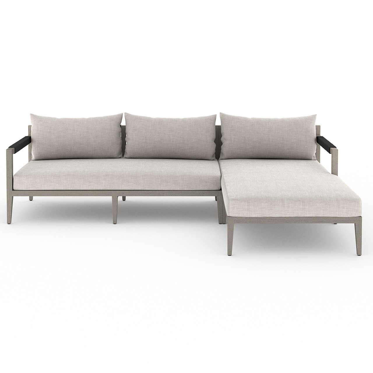 Silhouette Outdoor 2-Piece Sectional - Weathered Grey