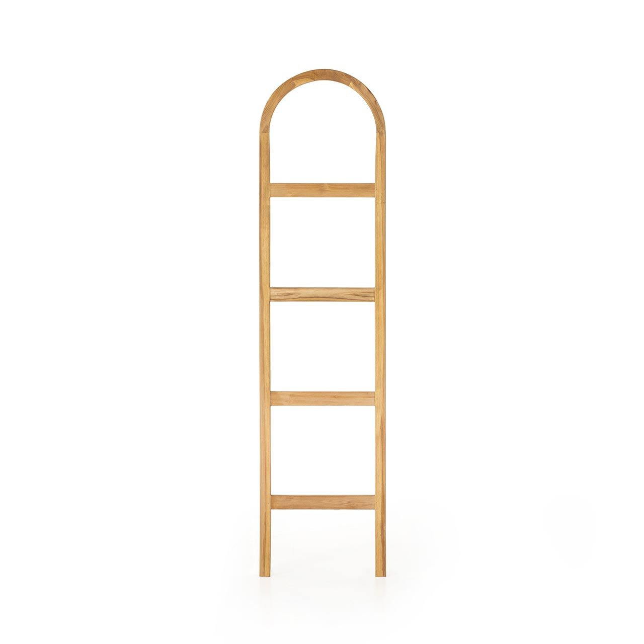 Arched Natural Teak Ladder