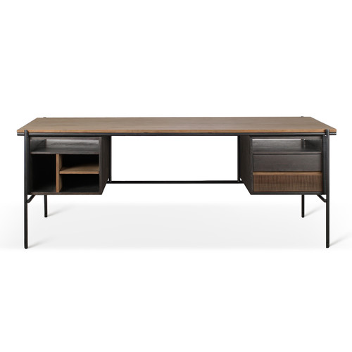 Oscar Teak Minimalist Storage Desk