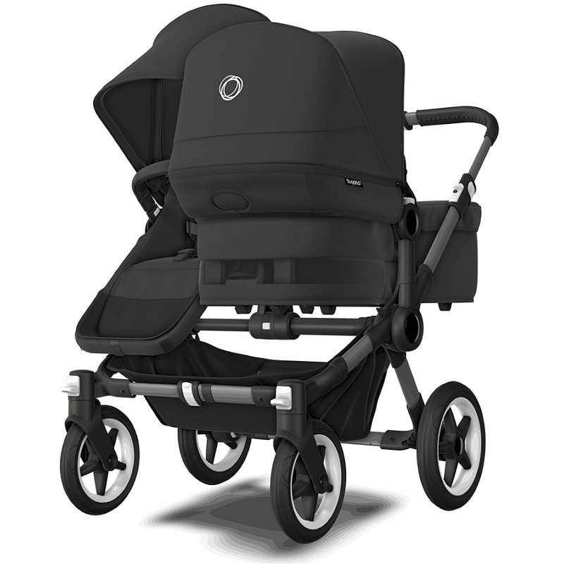Bugaboo Donkey Twin Complete Set Black/Midnight Black-Midnight