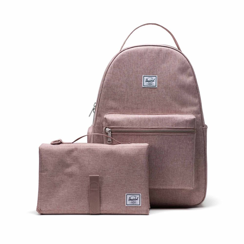 Herschel Nova Sprout Diaper Backpack Crosshatch Ash Rose