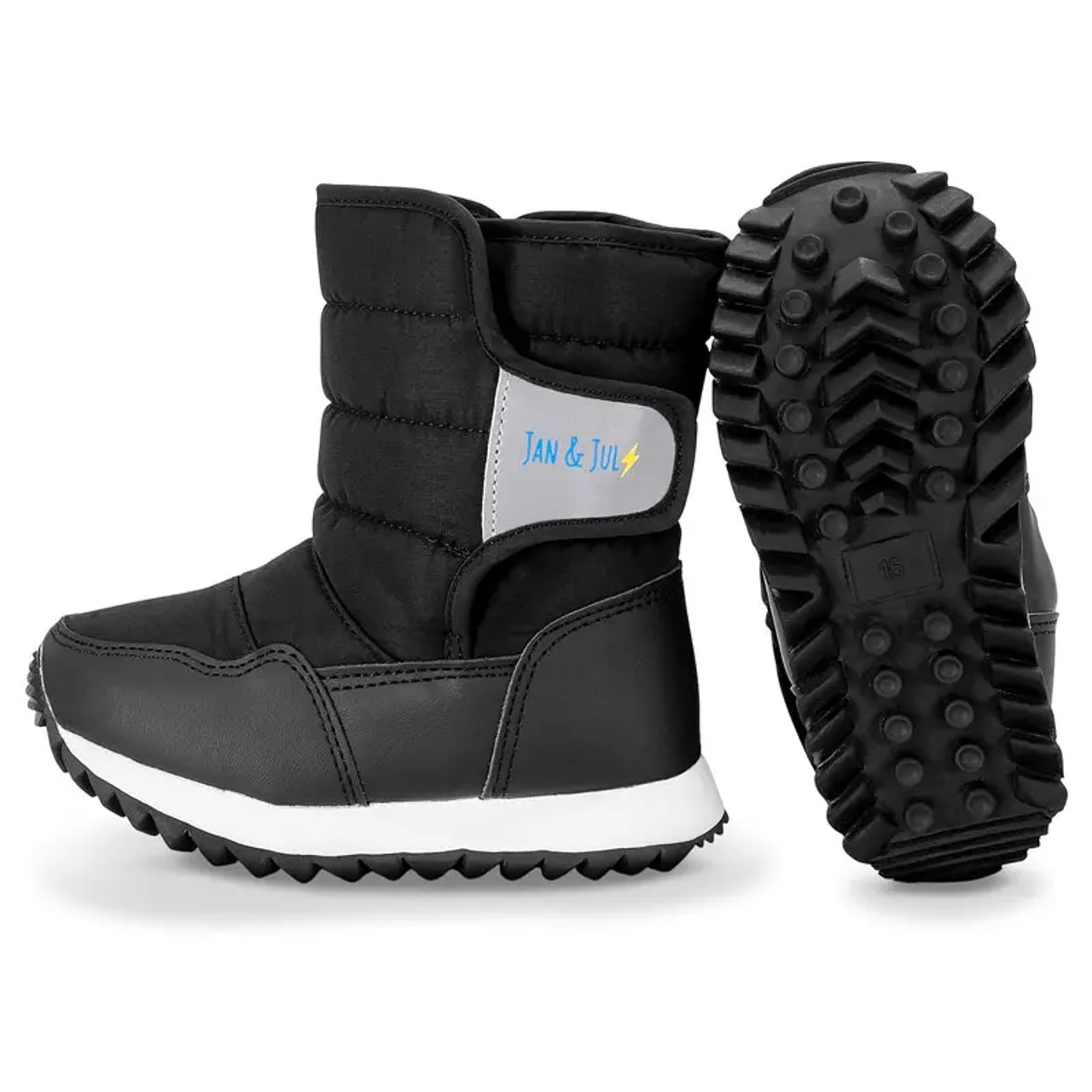 Jan Jul Tall Puffy Winter Boots Black