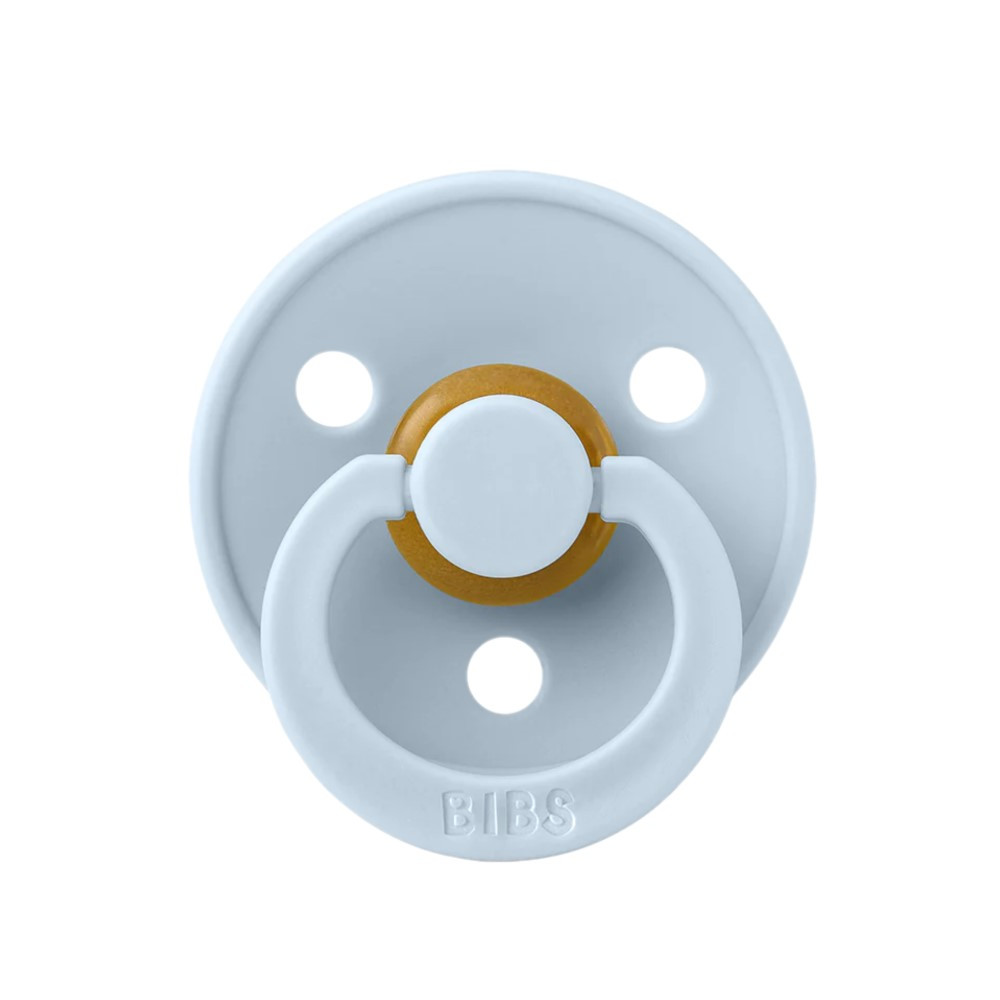 BIBS Pacifiers Colour Latex 2 Pack Baby Blue Active Baby Canadian